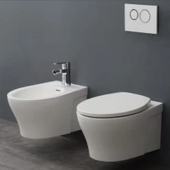 StoneArt WC Hänge-Bidet TFS-102P Weiß 52x37cm Matt 10 StoneArt WC Hänge-Bidet TFS-102P Weiß 52x37cm Matt -Badmöbel Store bg10153 5csnpgzoygu42g