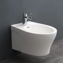 StoneArt WC Hänge-Bidet TFS-102P Weiß 52x37cm Matt 11 StoneArt WC Hänge-Bidet TFS-102P Weiß 52x37cm Matt -Badmöbel Store bg10153 6byukwgugopxdd