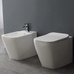 StoneArt WC Stand-Bidet TFS-201P Weiß 56x36cm Matt -Badmöbel Store bg10173 6gmnvmdmc80ilj