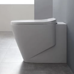 StoneArt WC Stand-WC TMS-601P Weiß 56x36cm Matt -Badmöbel Store bg10175 3xgckywqf2mdwy