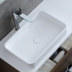 StoneArt Waschbecken LC111 (Mineralguss) Weiß 55x35cm Matt 7 StoneArt Waschbecken LC111 (Mineralguss) Weiß 55x35cm Matt -Badmöbel Store bg10202 45yqncnam02wd0