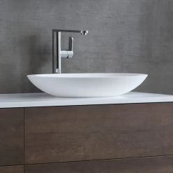 StoneArt Waschbecken LC117 (Mineralguss) Weiß 59x34cm Matt 6 StoneArt Waschbecken LC117 (Mineralguss) Weiß 59x34cm Matt -Badmöbel Store bg10210 3a3ybmlbdepeld