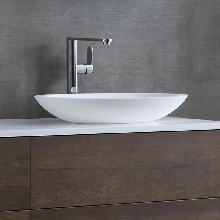 StoneArt Waschbecken LC117 (Mineralguss) Weiß 59x34cm Matt 3 StoneArt Waschbecken LC117 (Mineralguss) Weiß 59x34cm Matt – Bild 3