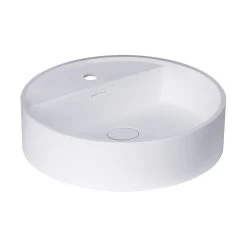 StoneArt Waschbecken LC148 (Mineralguss) Weiß 45x45cm Matt