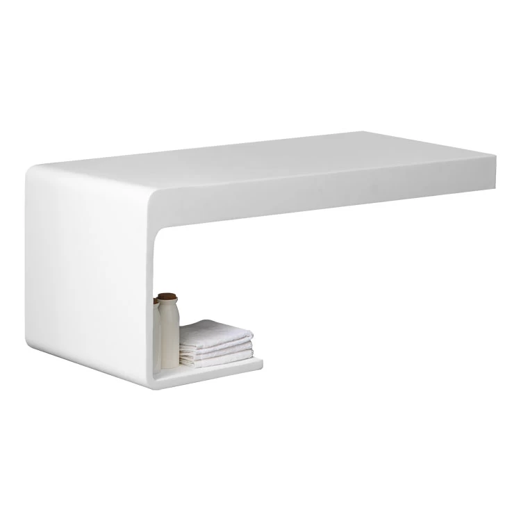 StoneArt Waschbecken (Mineralguss) LQ610-1 Weiß 100x40cm Matt 2 StoneArt Waschbecken (Mineralguss) LQ610-1 Weiß 100x40cm Matt – Bild 2