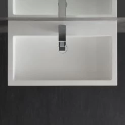 StoneArt Waschbecken LP4508 (Mineralguss) Weiß 80x48 Glänzend -Badmöbel Store bg10257 3k07p466wzq6d0