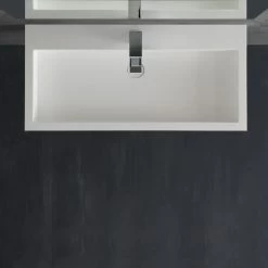 StoneArt Waschbecken LP4510 (Mineralguss) Weiß 100x48 Glänzend -Badmöbel Store bg10259 3bjgmszgtjoh0d