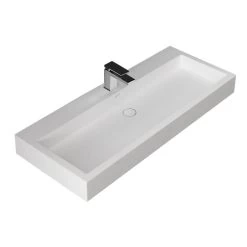 StoneArt Waschbecken LP4512 (Mineralguss) Weiß 120x48 Glänzend