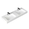 StoneArt Waschbecken LP4514 (Mineralguss) Weiß 140x48 Glänzend