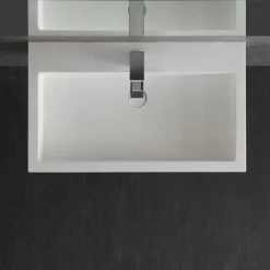 StoneArt Badmöbel-Set LP4508 Weiß 80x48cm Matt -Badmöbel Store bg10287 4rpjpome81axqn