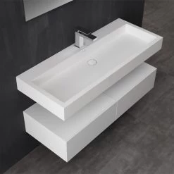 StoneArt Badmöbel-Set LP4512 Weiß 120x48cm Glänzend -Badmöbel Store bg10290 3wect43uwfzaxy