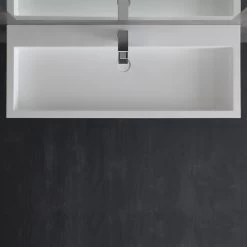 StoneArt Badmöbel-Set LP4512 Weiß 120x48cm Matt -Badmöbel Store bg10291 4fez3iuxmdodmf