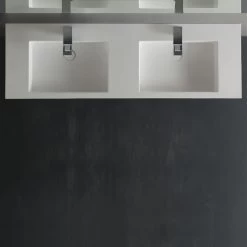 StoneArt Badmöbel-Set LP4514 Weiß 140x48cm Glänzend -Badmöbel Store bg10292 4gtc0py0kim1wa