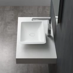 StoneArt Badmöbel-Set LQ610-18 Links Weiß 100x40cm Mat -Badmöbel Store bg10299 34nlydg9arnu69