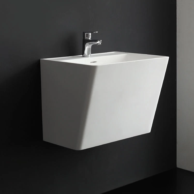 StoneArt Waschbecken LZ207 Weiß 56x46cm Matt 5 StoneArt Waschbecken LZ207 Weiß 56x46cm Matt – Bild 5