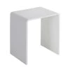 StoneArt Hocker TQ501 (Mineralguss) Weiß 40x30cm Glänzend