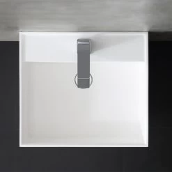 StoneArt Standwaschbecken Waschbecken Freistehend LZ517 Weiß 50x45cm Matt -Badmöbel Store bg10422 3wyi7wt2nimrjo