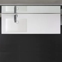 StoneArt Waschbecken LP4514L (Mineralguss) Weiß 140x48cm Matt -Badmöbel Store bg10426 3ldq7p82davabx