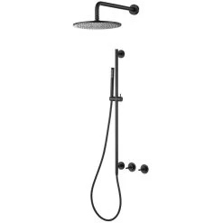 StoneArt Armatur Duschsystem Dolce 910768 Schwarz 91cm Matt