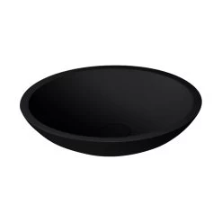 StoneArt Waschbecken LC116 (Mineralguss) Schwarz 38x38cm Matt