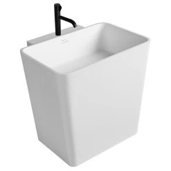 StoneArt Waschbecken LZ251 Weiß 50x51cm Matt