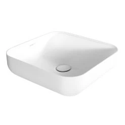 StoneArt Waschbecken LC201 Weiß 42x42cm Matt