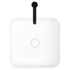 StoneArt Waschbecken LC201 Weiß 42x42cm Matt -Badmöbel Store bg10680 4twqslsltrlith