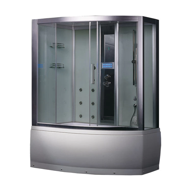 EAGO Dampfdusche DA328HF8 Weiß 150x100 Links 1 EAGO Dampfdusche DA328HF8 Weiß 150x100 Links