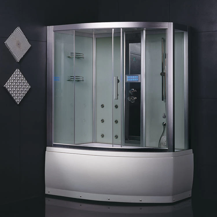 EAGO Dampfdusche DA328HF8 Weiß 150x100 Links 4 EAGO Dampfdusche DA328HF8 Weiß 150x100 Links – Bild 4