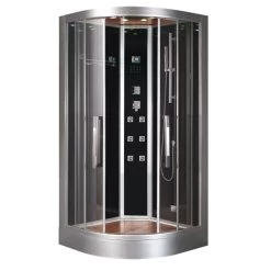 AWT Dampfdusche DZ963F8 Schwarz 100x100