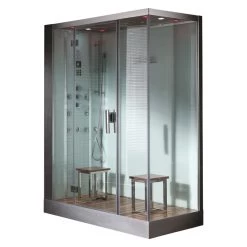 AWT Dampfdusche DZ961F8 Weiß 150x90 Links