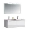 StoneArt Badmöbel-Set Milano ME-1200 Weiß 120x45