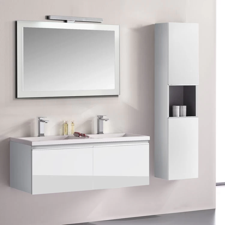 StoneArt Badmöbel-Set Milano ME-1200 Weiß 120x45 3 StoneArt Badmöbel-Set Milano ME-1200 Weiß 120x45 – Bild 3