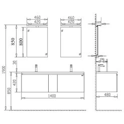 StoneArt Badmöbel-Set Milano ME-1400 Dunkelgrau 140x45 19 StoneArt Badmöbel-Set Milano ME-1400 Dunkelgrau 140x45 -Badmöbel Store bg13068 101rp7yp3iwe2zs