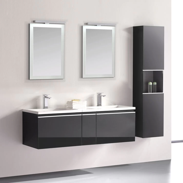 StoneArt Badmöbel-Set Milano ME-1400 Dunkelgrau 140x45 3 StoneArt Badmöbel-Set Milano ME-1400 Dunkelgrau 140x45 – Bild 3