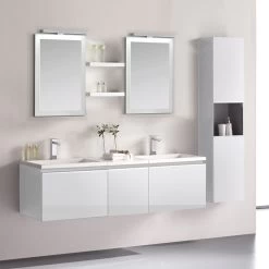 StoneArt Badmöbel-Set Milano ME-1600 Weiß 160x45 12 StoneArt Badmöbel-Set Milano ME-1600 Weiß 160x45 -Badmöbel Store bg13074 3bdhn91qwzfise