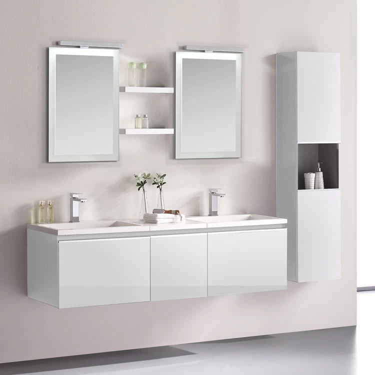 StoneArt Badmöbel-Set Milano ME-1600 Weiß 160x45 3 StoneArt Badmöbel-Set Milano ME-1600 Weiß 160x45 – Bild 3