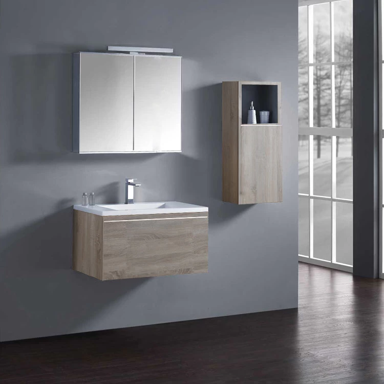 StoneArt Badmöbel-Set Milano ME-0800-1 Eiche Hell 80x45 3 StoneArt Badmöbel-Set Milano ME-0800-1 Eiche Hell 80x45 – Bild 3