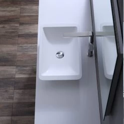 StoneArt Badmöbel-Set Milano ME-1600pro-1 Eiche Hell 160x45 -Badmöbel Store bg14433 8bsddpk1szimds