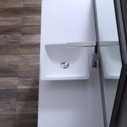 StoneArt Badmöbel-Set Milano ME-1600pro-2 Eiche Dunkel 160x45 -Badmöbel Store bg14436 8nf7o7ocjoy7jn