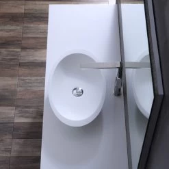 StoneArt Badmöbel-Set Milano ME-1600pro-3 Eiche Hell 160x45 -Badmöbel Store bg14441 8sbqzcibb8k58e