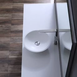 StoneArt Badmöbel-Set Milano ME-1600pro-4 Eiche Dunkel 160x45 -Badmöbel Store bg14444 8y6j4htdyfdvji