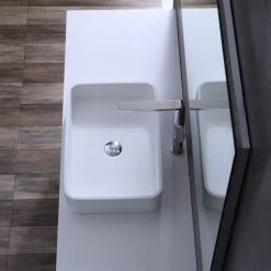 StoneArt Badmöbel-Set Milano ME-1600pro-5 Eiche Hell 160x45 -Badmöbel Store bg14449 83yho6pwex1mpj