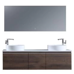 StoneArt Badmöbel-Set Milano ME-1600pro-6 Eiche Dunkel 160x45 12 StoneArt Badmöbel-Set Milano ME-1600pro-6 Eiche Dunkel 160x45 -Badmöbel Store bg14452 5gkjtdxzhj92wf