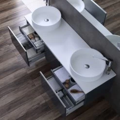 StoneArt Badmöbel-Set Milano ME-1600pro-6 Eiche Dunkel 160x45 13 StoneArt Badmöbel-Set Milano ME-1600pro-6 Eiche Dunkel 160x45 -Badmöbel Store bg14452 6pgehjcihrbeer