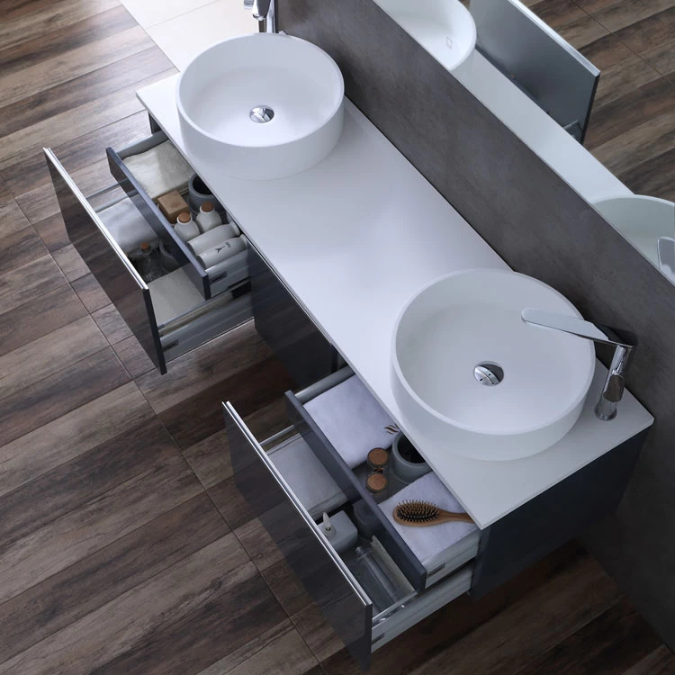 StoneArt Badmöbel-Set Milano ME-1600pro-6 Eiche Dunkel 160x45 6 StoneArt Badmöbel-Set Milano ME-1600pro-6 Eiche Dunkel 160x45 – Bild 6