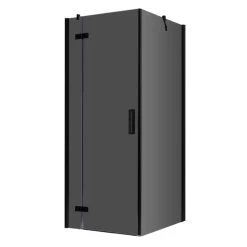 AWT Duschabtrennung LBS1005-B Schwarz 100x100 Links