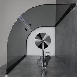 AWT Duschabtrennung LCR1000-B Schwarz 100x100 -Badmöbel Store bg14618 42570w4bnpzhganjlc