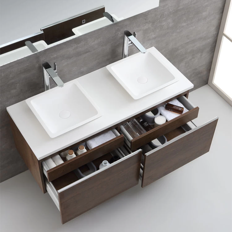 StoneArt Badmöbel-Set Milano ME-1200pro-2 Eiche Dunkel 120x45 2 StoneArt Badmöbel-Set Milano ME-1200pro-2 Eiche Dunkel 120x45 – Bild 2