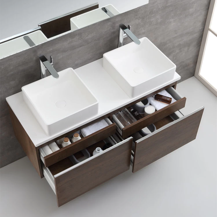 StoneArt Badmöbel-Set Milano ME-1200pro-5 Eiche Dunkel 120x45 2 StoneArt Badmöbel-Set Milano ME-1200pro-5 Eiche Dunkel 120x45 – Bild 2